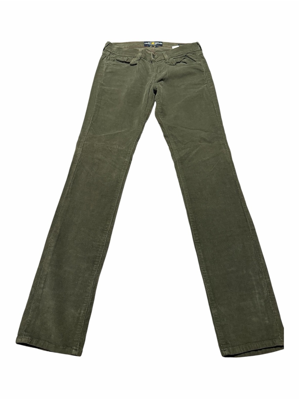 Lucky Brand Olive Green Women’s Corduroy Straight Leg Jeans Size 6 Fall Autumn